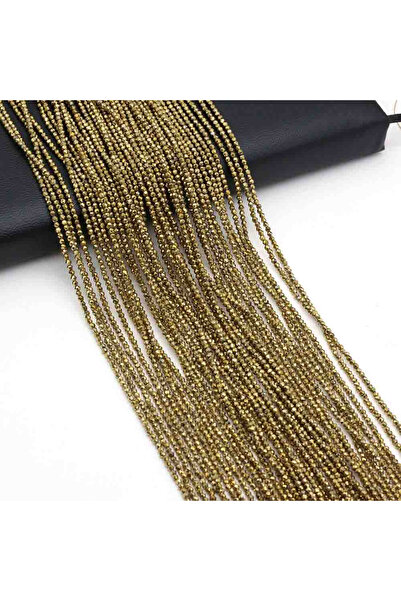 Choice خرز جينهوانغسي الطبيعي الصغير المستدير بسمك 2 مم، متعدد الألوان، خرز ف...