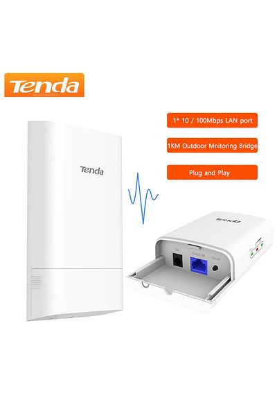 Tenda Add Eu Adapter 2 Pcs 5ghz 867mbps Wifi Bridge Outdoor Cpe Long Range Wireless Repeater Extende