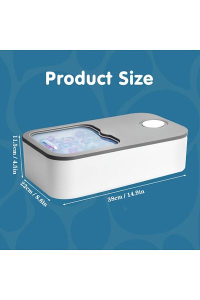 Choice Light Grey Laundry Pod Container With Sliding Lid, Holds Up To 150 Laundry Pods Laundry Room Organi