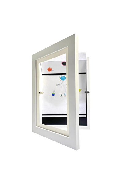 Choice إطارات فنية للأطفال بيضاء مقاس A4 21 × 30 سم، إطار مغناطيسي A3 A4 قابل للتغيير للأطفال لرسم الصور والألم