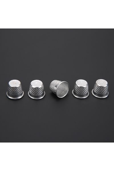 Choice 5pcs 5/10/20pcs Antique Hard Metal Brass Sewing Thimble Needles Partner Finger Protector Diy Sewing