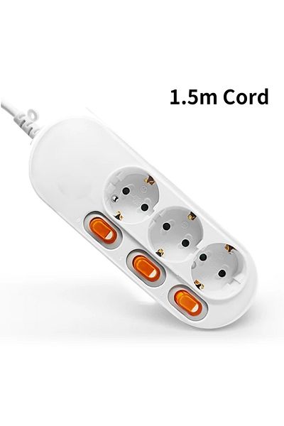 Choice Eu Plug Sockets Ps176-eu-3 Outlets Power Strip Surge Protection Eu Plug 3/5/6 Way Outlets Electrical