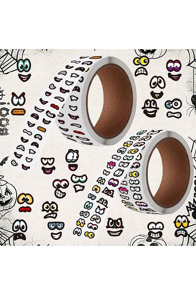 Choice Multi 2000pcs Colored Eye And Mouth Stickers Labels Eyes Self Adhesive Sticker For Diy Handmade Art