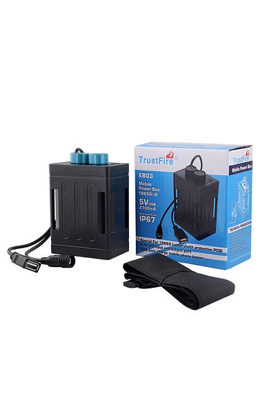 TrustFire Eb03 Eb03 Waterproof 18650 Battery Pack Case Usb Charging Phone Dc 8.4v Mobile Battery Pow