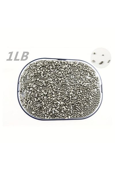 Choice 1Lb Stainless Steel Tumbling Media Shot Jewelers Cylindrical Tumbler Finishing