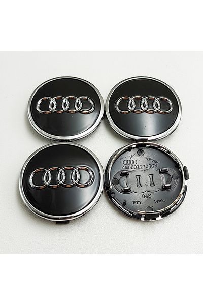 Choice 61mm Black 4pcs 4pcs 61mm Black Grey Car Styling Badge Wheel Center Hub Cap Rim Caps For Audi Emblem