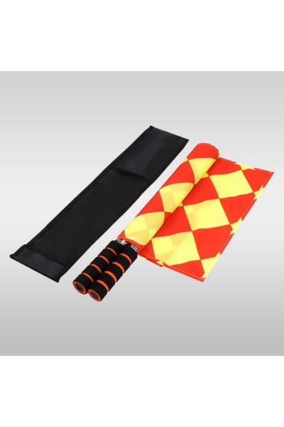 Choice 2pcs 2pcs/pack Soccer Referee Flags Professional Fair Play Sports Match Football Linesman Flags Spor
