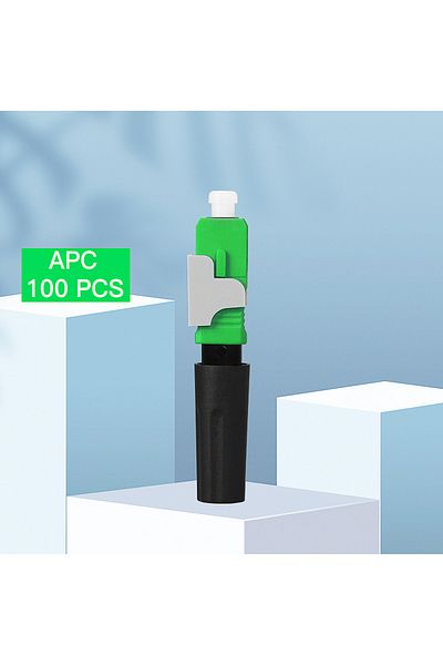 Choice 100 قطعة من موصلات الألياف الضوئية السريعة Sc Apc Comptyco Ftth Sc Apc Ftth مسبقة الثقب Sc Apc Ftth Fiber Optic