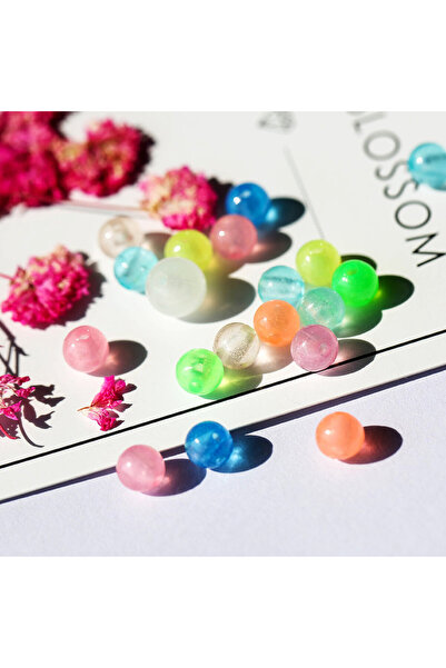 choice2 8mm-100pcs mixed color 6mm 8mm 10mm 12mm Acrylic Luminous Beads Glow ...