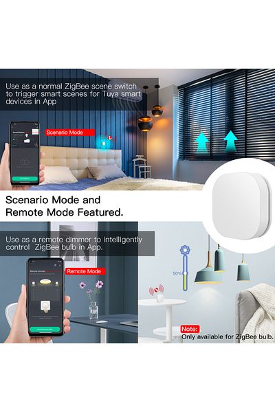 MOES Tuya ZigBee مفتاح ذكي مفتاح تحكم لاسلكي عن بعد مفتاح تحكم متعدد المشهد الربط ذكي Swi...