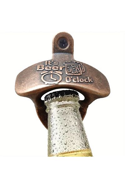 Choice 1pc It's Beer'O Clock Bottle Opener Wall Mounted with Screws Vintage Retro Beer Opener BBQ DIY To...