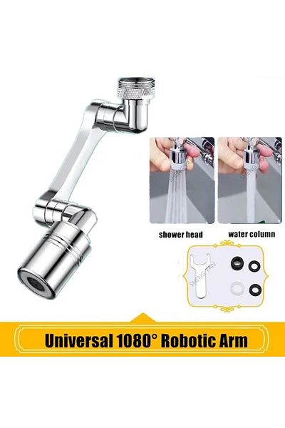 Choice Silvery 1080 Double New Metal Copper 1080° Rotation Faucet Aerator Extender Anti Splash Filter Fauce