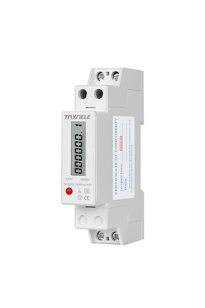 APNEU Digital 18mm Single Phase 1p 2 Wire Digital Wattmeter Power Consumption Analog Energy Meter Kwh Ac 2