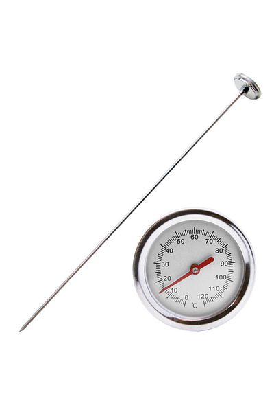ALLOYSEED 50cm Compost Soil Tester Meter Measuring Probe Premium Stainless Steel Compost Soil Thermometer G...