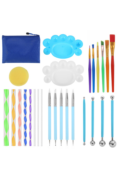 Choice مجموعة أدوات تنقيط ماندالا ب لمجموعات الرسم على الصخور، قلم رسم فني، ا...