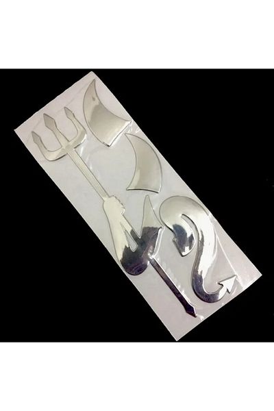Choice Silver Personality Car Sticker Funny Fashion 3d Little Devil Demon Styling Universal Auto Emblem Log