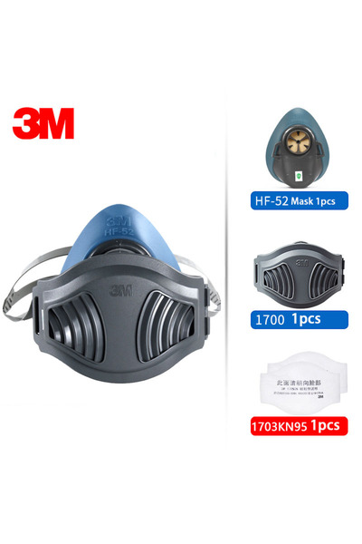 Choice hf-52-1703 3M Silicone HF-52 Gas Mask Respirator Silica Gel mask Genuine Work KN95 Filters 1703 Anti