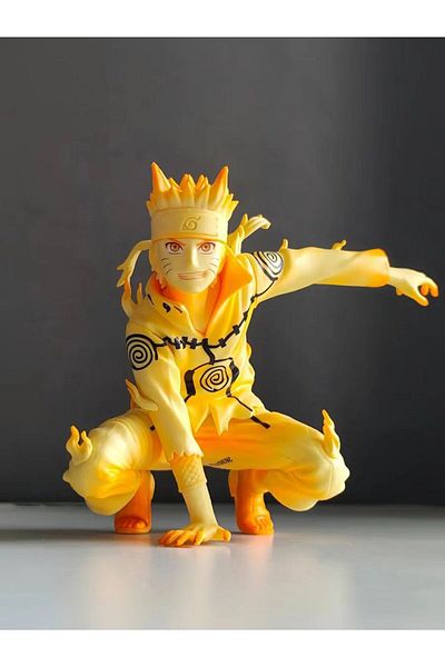 Choice Naruto 10cm 10cm Anime Chakura Uzumaki Naruto Figure Gold Figurine Gk Six Paths Forms Uzumaki Statue