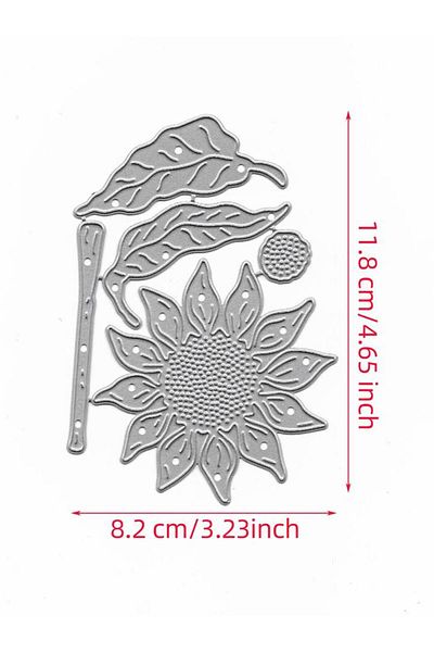 Choice Et933 Sunflower Flowers Cutting Dies For Scrapbooking Die Cuts Stencils Template Dies For Card Makin