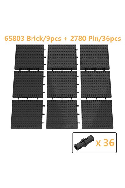Choice 65803x9pcs 2-9pcs 16x16 Baseplate Mosaic Pop Pixel Art 65803 Building Blocks Parts Perforated Brick