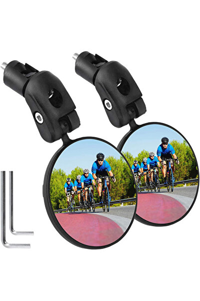 Choice 2 قطعة مرآة الرؤية الخلفية عالية الدقة للدراجة مع مقود قابل للتعديل - ...
