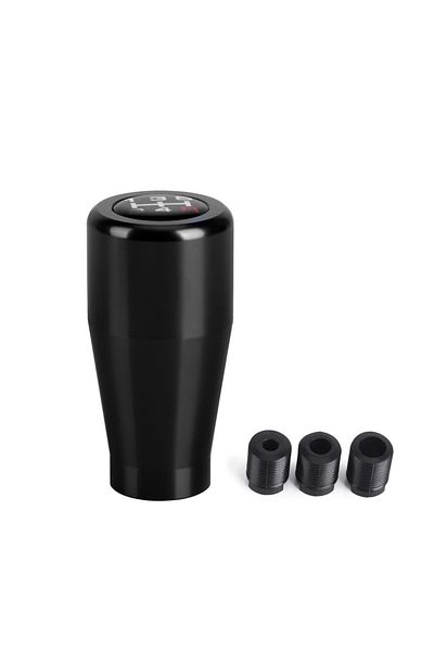 Choice Black 5 Speed Car Universal Gear Shift Knob Aluminium Racing Shift Lever For Manual Transmission Gea