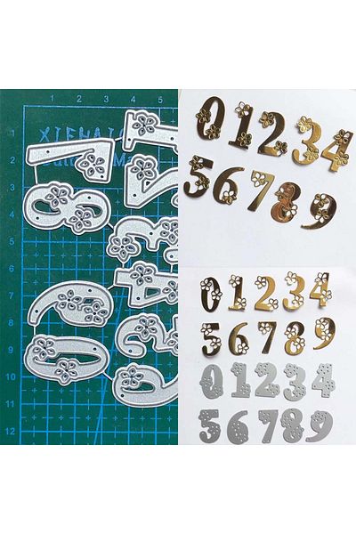 Choice 0-9 Lace Numbers Digits Metal Cutting Dies Stencils For DIY Scrapbooking Words Photo Album Decora...