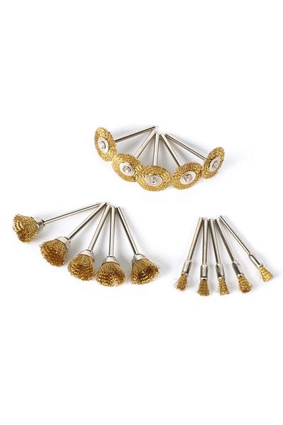 Choice Full 15pcs Brush Wire Wheel Brushes For Dremel Die Grinder Rotary Electric Tool Engraver Accessories