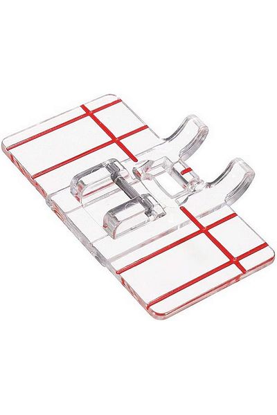 Choice 1 Pcs 1 Plastic Clear Parallel Stitch Presser Foot Border Guide Foot For Singer Brother Low Shank Do