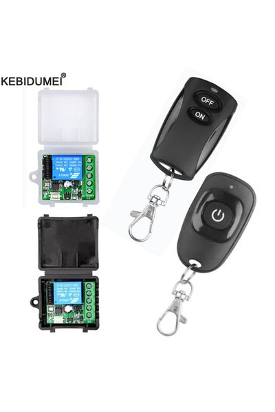 Choice 433Mhz DC 12V 1CH Universal Wireless Remote Control Switch Relay Receiver Module RF Transmitter 4...