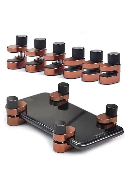Choice -- 4pcs Universal Mobile Phone Lcd Screen Fix Clamp Aluminium Alloy Fixing Clip For Iphone Curved Sc