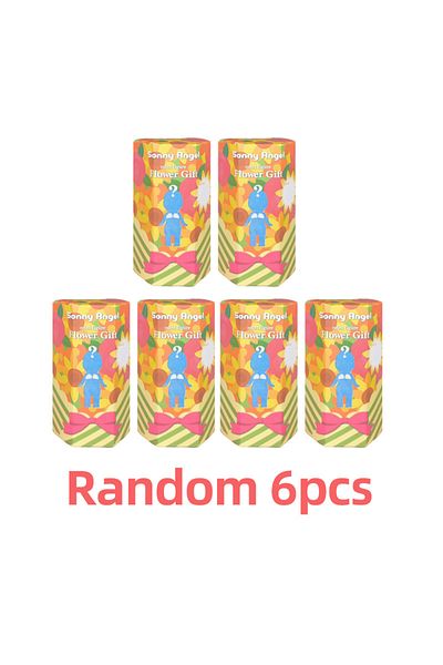 Choice Random 6pcs Anime Flower Series Kids Toys Girls Candy House Series Figurines Trendy Toys Car Decorat