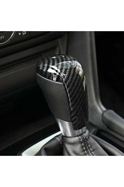 Choice Carbon Color Car Gear Head Shift Knob Handle Cover Trim Sticker For Mazda 2 3 6 Bm Gj Demio Cx3 Cx5