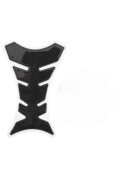 Choice 1 قطعة ملصق غطاء غطاء الغاز وحامي 3D ألياف الكربون هلام خزان الوقود ال...