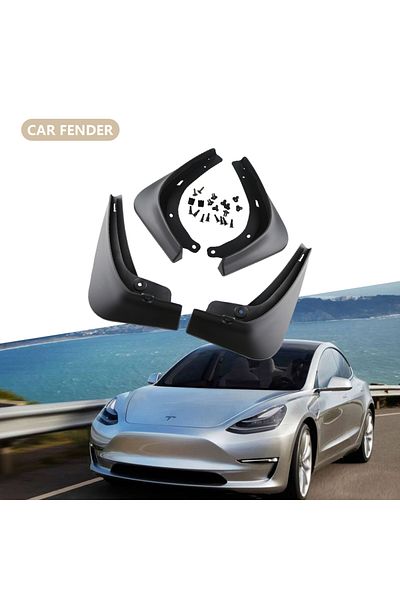 Choice 4Pcs/set Mud Flaps Splash Guards For Tesla Model 3 2016-2021 2022 2023+ Front Rear Wheel Mudguard...