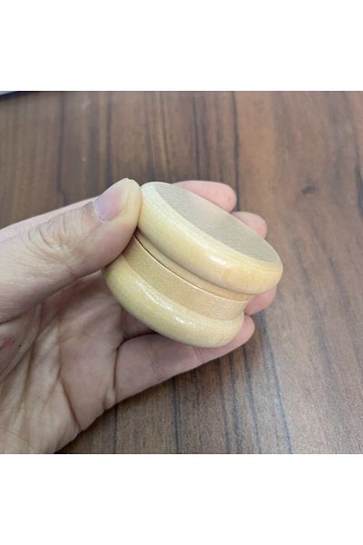 Choice 1 Pc wood Mill 2 Layers Wood+Zinc Alloy Herb Grinder Round Wooden Metal Crusher for Kitchen Supplies