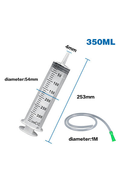 Choice مضخة زيت سيارة سعة 350 مل، حقنة استخراج كبيرة الحجم بمقياس لاستبدال زي...
