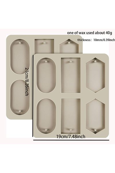 Choice 1pc 1pc 6 Holes Diy Soy Candles Aroma Wax Tablets Mould Handmade Aroma Wax Tablets Silicone Mold Soa