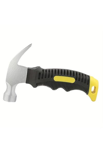 Choice Yellow Multifunctional Mini Ramshorn Hammer 160 Mm Engineering Handle Lightweight Portable Carpentry