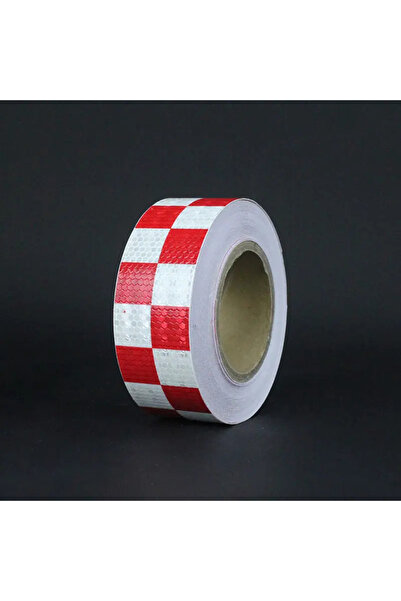 Choice ملصقات عاكسة للسيارات من 3M، لون أحمر وأبيض، بطول 5 سم، بنمط خلية النح...