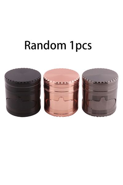 Choice Random Color Zinc Alloy Tobacco Crusher Smoke Grinder Mill Grinder Herb Grinder Tobacco 63mm 5 Layer