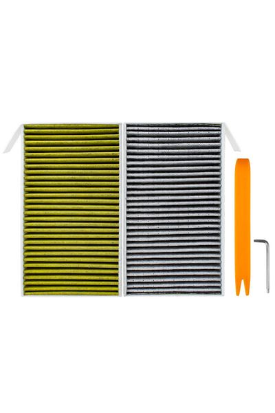 ZUIMI Yellow 2pcs/set Air Filters For Tesla Model 3 Model Y Replacement Car Air Conditioning Cabin Using A