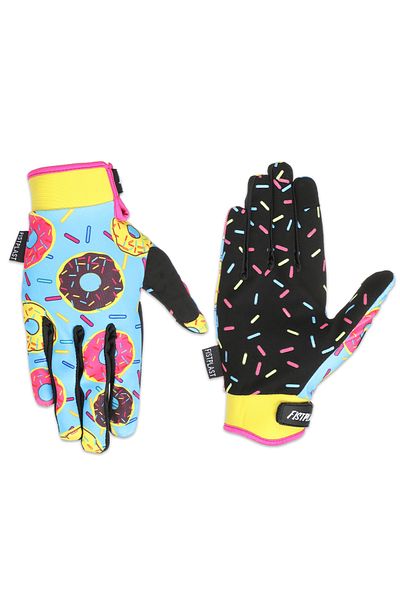 Choice M blue fistplast Four-color Super Donut Wheel Glitz Riding dirt bike long finger touch screen gloves