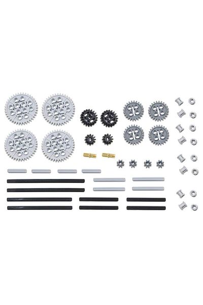 Choice 50PCS MOC Technical Gear and Axle Frictionless Cross Pins Pack for legoeds 10928 51416 3649 3648 ...
