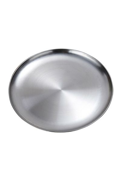 Choice 17x12x1.5 Cm 2020 New Stainless Steel Flat Dish Plate Insulated Thick Buffet Platter For Bbq Dish Pl