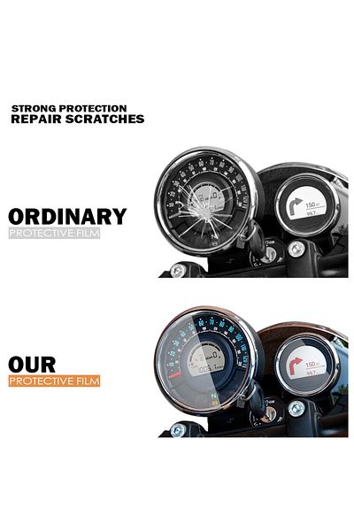 Choice 1 Set For Royal Enfield Meteor 350 2021 Scratch Cluster Screen Tft Lcd Ultra Clear Anti-scratch Dash
