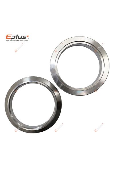 Choice 3 Inch 76mm Eplus Car 304 Stainless Steel Flange Exhaust Pipe Turbine Vshape Male Female Flange Kits