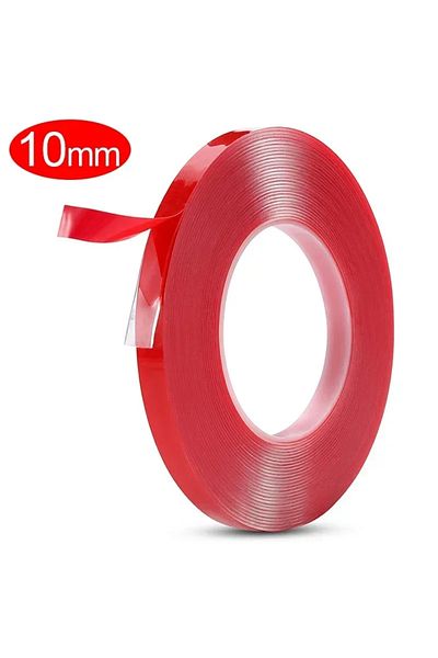 Choice 10mm X3m Double Sided Tape Strong Fixation Transparent Tape Waterproof No Traces High Viscosity Self