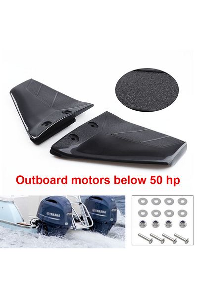 Choice 1 Pair Small Hydrofoil Boat Motor Stabiliser Enigne Components for 4-50HP Outboard with Bolt Nut ...