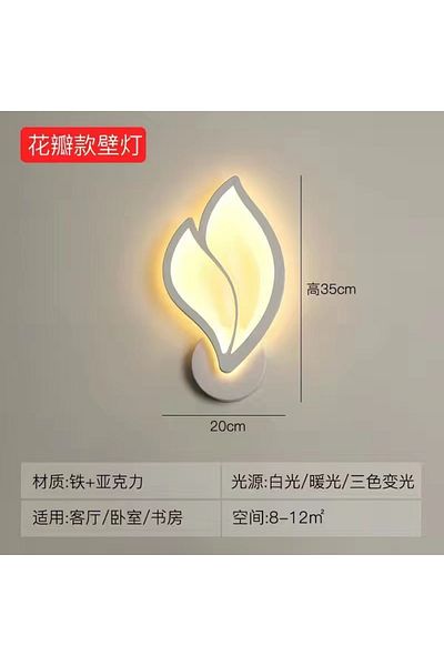 JOYINLED 1 Pcs White - Warm Light Modern Led Wall Lamps For Living Room Decor Interior Wall Light Bedside Lam